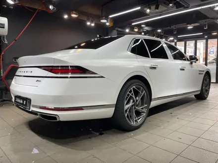 제네시스 G90, Avery Satin White(에이버리 사틴 화이트) 전체 랩핑 강남 양재동 자동차 드레스 업 전문 쪼군샵 / 서초, 강남, 양재