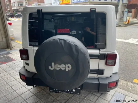 JEEP 랭글러 루비콘, 3M 유광 화이트 전체 랩핑, 자동차 드레스 업 전문 쪼군샵 / 서초, 강남, 양재