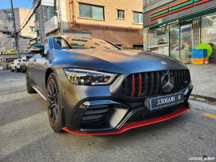 메르세데스 - 벤츠 GT 43 AMG  전체 무광 PPF 및 크롬 딜리트(크롬 죽이기), 포인트 랩핑 강남 양재동 자동차 드레스 업 전문 쪼군샵 / 서초, 강남, 양재