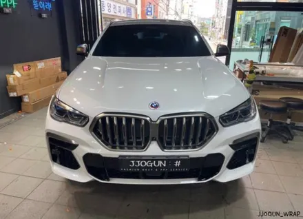 BMW X6 M 50 i 앞 범퍼 및 보닛 부분 PPF, 강남 양재동 자동차 드레스 업 전문 쪼군샵 / 서초, 강남, 양재