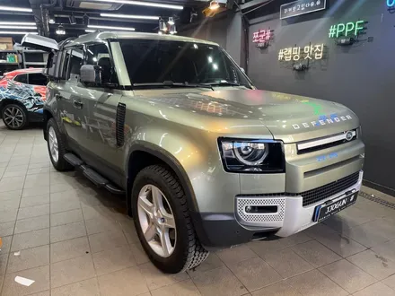 시공 전후 차이를 딱! 알려주는 랜드로버 디펜더 판게아 그린, 루프 스킨 부분 랩핑 / 서초, 강남, 양재