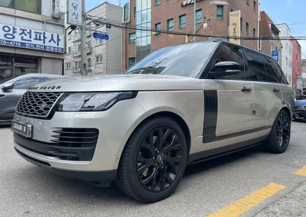 레인지로버 오토바이오그래피, 3M 유광 화이트 전체 랩핑 시공!! / 서초, 강남, 양재