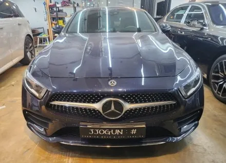 메르세데스 벤츠 CLS 450 사틴 블랙 전체 랩핑 시공 / 서초, 강남, 양재