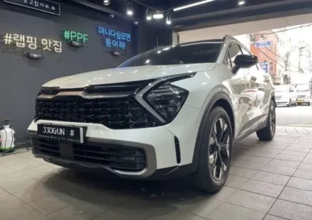 기아 스포티지 크롬 딜리트(크롬 죽이기) 부분 랩핑 / 강남구 역삼동