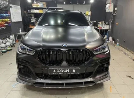 BMW X6 사틴 블랙 전체 랩핑 및 블랙 패키지, 강남 양재동 자동차 드레스 업 맛집 쪼군샵 / 서초, 강남, 양재