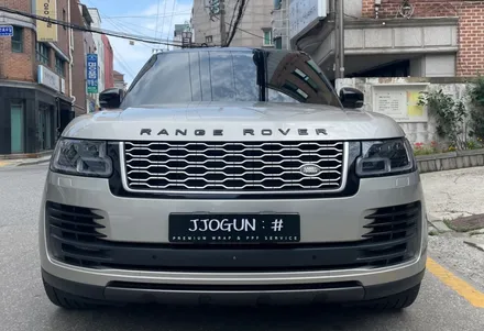 레인지로버 오토바이오그래피, 3M 유광 화이트 전체 랩핑 시공!! / 서초, 강남, 양재