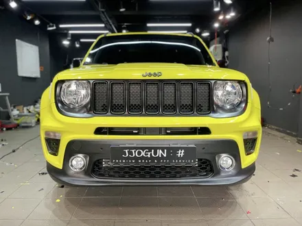 JEEP RENEGADE(지프 레니게이드), 루시드 옐로 전체 랩핑 및 사틴 블랙 부분 랩핑 강남 양재동 자동차 드레스 업 전문 쪼군샵 / 서초, 강남, 양재