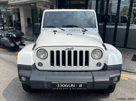 JEEP 랭글러 루비콘, 3M 유광 화이트 전체 랩핑, 자동차 드레스 업 전문 쪼군샵 / 서초, 강남, 양재