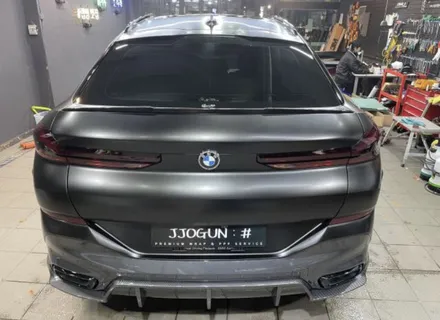 BMW X6 사틴 블랙 전체 랩핑 및 블랙 패키지, 강남 양재동 자동차 드레스 업 맛집 쪼군샵 / 서초, 강남, 양재