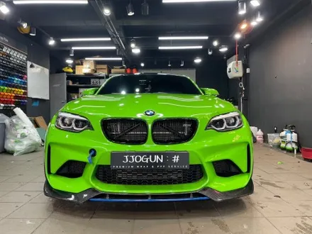 BMW M2 전체 랩핑 제거 후, 비닐 프로그 Gloss Thyme Green(글로스 타임 그린) 재시공 / 서초, 강남, 양재