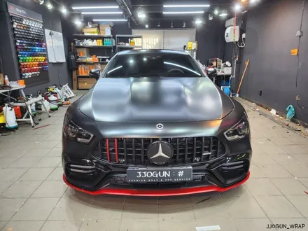 메르세데스 - 벤츠 GT 43 AMG  전체 무광 PPF 및 크롬 딜리트(크롬 죽이기), 포인트 랩핑 강남 양재동 자동차 드레스 업 전문 쪼군샵 / 서초, 강남, 양재