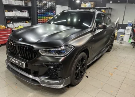 BMW X6 사틴 블랙 전체 랩핑 및 블랙 패키지, 강남 양재동 자동차 드레스 업 맛집 쪼군샵 / 서초, 강남, 양재