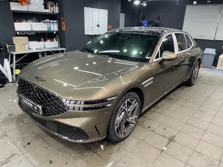 제네시스 G90, Avery Satin White(에이버리 사틴 화이트) 전체 랩핑 강남 양재동 자동차 드레스 업 전문 쪼군샵 / 서초, 강남, 양재