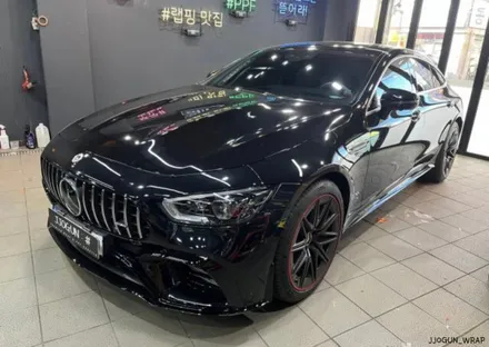 메르세데스 - 벤츠 GT 43 AMG  전체 무광 PPF 및 크롬 딜리트(크롬 죽이기), 포인트 랩핑 강남 양재동 자동차 드레스 업 전문 쪼군샵 / 서초, 강남, 양재