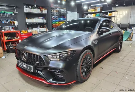 메르세데스 - 벤츠 GT 43 AMG  전체 무광 PPF 및 크롬 딜리트(크롬 죽이기), 포인트 랩핑 강남 양재동 자동차 드레스 업 전문 쪼군샵 / 서초, 강남, 양재