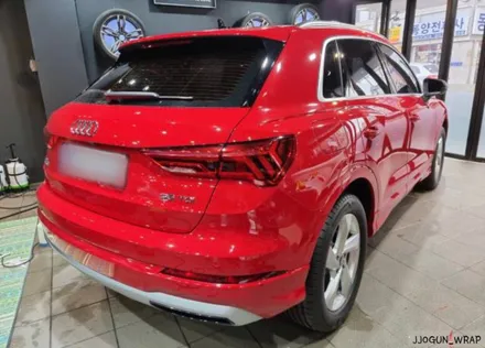 강남, 양재, 과천 자동차 랩핑 전문 쪼군샵 [ 아우디 Q3 ] 3M 글로스 화이트(유광 화이트) 전체 랩핑 시공하기 / 서초, 강남, 양재