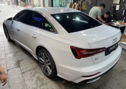 역삼동 자동차 랩핑, 아우디 A6 루프 스킨 부분 랩핑 / 서초, 강남, 양재