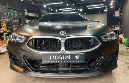 오묘한 매력에 빠진, BMW M 850i 클리프 디자인 전체 무광 PPF 크롬 딜리트(크롬 죽이기) / 서초, 강남, 양재