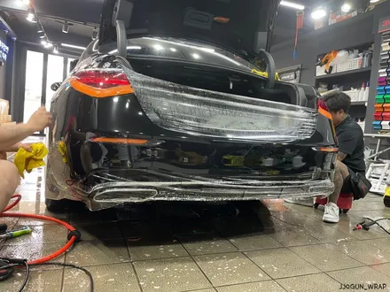신차 컨디션으로 유지할 수 있는 메르세데스-벤츠 S 500 앞뒤 범퍼 부분 PPF, 강남 양재동 자동차 드레스 업 전문 쪼군샵 / 서초, 강남, 양재