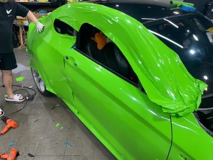 BMW M2 전체 랩핑 제거 후, 비닐 프로그 Gloss Thyme Green(글로스 타임 그린) 재시공 / 서초, 강남, 양재
