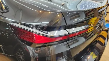 강남 자동차 랩핑, BMW 740 i 크롬 딜리트(크롬 죽이기) 부분 랩핑 / 서초, 강남, 양재