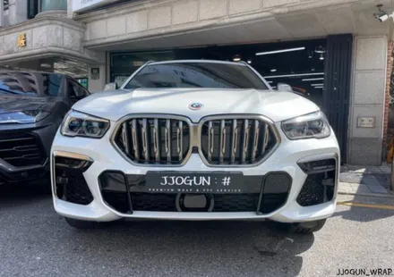BMW X6 M 50 i 앞 범퍼 및 보닛 부분 PPF, 강남 양재동 자동차 드레스 업 전문 쪼군샵 / 서초, 강남, 양재