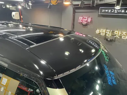 시공 전후 차이를 딱! 알려주는 랜드로버 디펜더 판게아 그린, 루프 스킨 부분 랩핑 / 서초, 강남, 양재