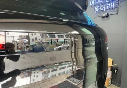 레인지로버 스포츠 블랙 패키지 부분 랩핑, / 서초, 강남, 양재