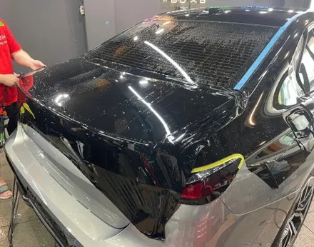강렬한 인상을 보여주는 BMW 740d, 듀오톤(투톤) 블랙 PPF 시공 / 서초, 강남, 양재