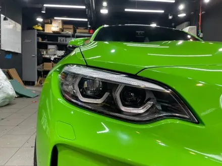 BMW M2 전체 랩핑 제거 후, 비닐 프로그 Gloss Thyme Green(글로스 타임 그린) 재시공 / 서초, 강남, 양재