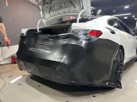 역삼동 자동차 랩핑, BMW M4, 무광 PPF 시공 후 사틴 블랙 전체 랩핑 보험 처리 / 서초, 강남, 양재