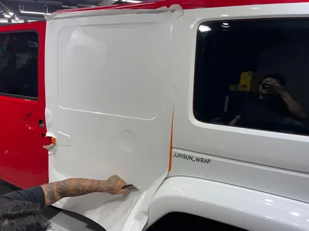 JEEP 랭글러 루비콘, 3M 유광 화이트 전체 랩핑, 자동차 드레스 업 전문 쪼군샵 / 서초, 강남, 양재