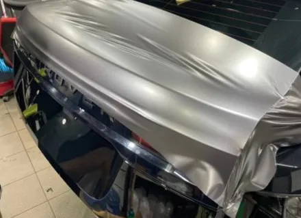 레인지로버 벨라 전체 랩핑 제거 후, 사틴 다크 그레이 전체 랩핑 재시공 / 서초, 강남, 양재