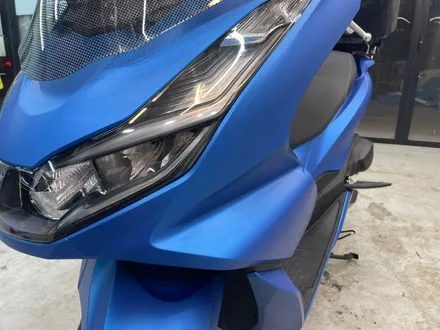 강남. 서초. 분당 [ HONDA PCX ] Matte Blue Metallic 전체 랩핑 시공하기_출장 랩핑 / 서초, 강남, 양재