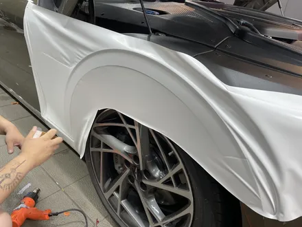 제네시스 G90, Avery Satin White(에이버리 사틴 화이트) 전체 랩핑 강남 양재동 자동차 드레스 업 전문 쪼군샵 / 서초, 강남, 양재