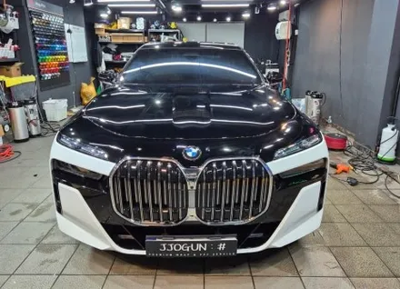 화이트 앤 블랙, 순정처럼 듀오톤(투톤) 블랙 PPF 시공, BMW 740 i / 강남구 역삼동