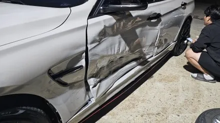 시흥 사고수리 BMW 3시리즈 사고수리 & 전체랩핑 시공 / 시흥시 거모동