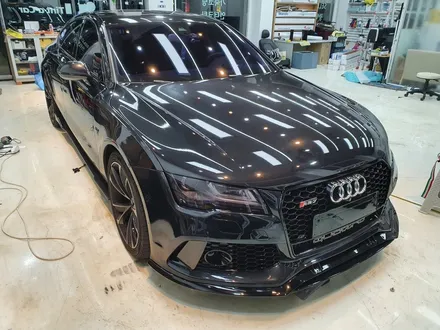 [씨씨씨랩핑]아우디 Audi A7 크롬죽이기 RS7 범퍼.손잡이.윈도우몰딩.라이트필름 시공  남양주.양주.의정부.포천.서울.구리.하남 랩핑 전문점 / 구리시 사노동
