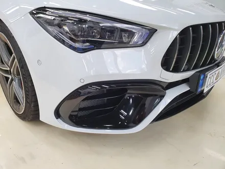 [씨씨씨랩핑] 벤츠 CLA 45 AMG s  3M2080유광블랙 크롬딜리트(크롬죽이기),포인트랩핑(전범퍼덕트.사이드미러.스포일러.손잡이.사이드스커트) 시공 / 구리시 사노동