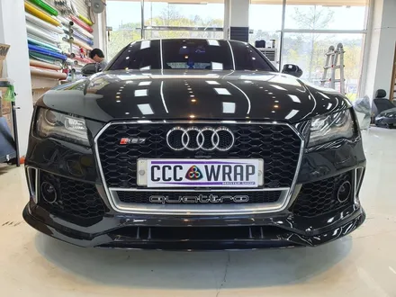 [씨씨씨랩핑]아우디 Audi A7 크롬죽이기 RS7 범퍼.손잡이.윈도우몰딩.라이트필름 시공  남양주.양주.의정부.포천.서울.구리.하남 랩핑 전문점 / 구리시 사노동