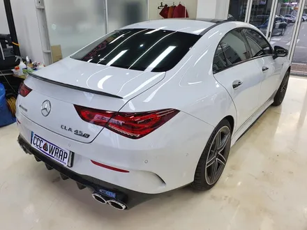 [씨씨씨랩핑] 벤츠 CLA 45 AMG s  3M2080유광블랙 크롬딜리트(크롬죽이기),포인트랩핑(전범퍼덕트.사이드미러.스포일러.손잡이.사이드스커트) 시공 / 구리시 사노동