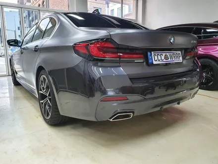 [씨씨씨랩핑] BMW g30 5시리즈 3M2080 사틴다크그레이 뒷범퍼 보험수리.보험랩핑(남양주별내.다산.호평.마석.구리) / 구리시 사노동