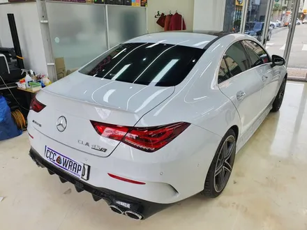 [씨씨씨랩핑] 벤츠 CLA 45 AMG s  3M2080유광블랙 크롬딜리트(크롬죽이기),포인트랩핑(전범퍼덕트.사이드미러.스포일러.손잡이.사이드스커트) 시공 / 구리시 사노동