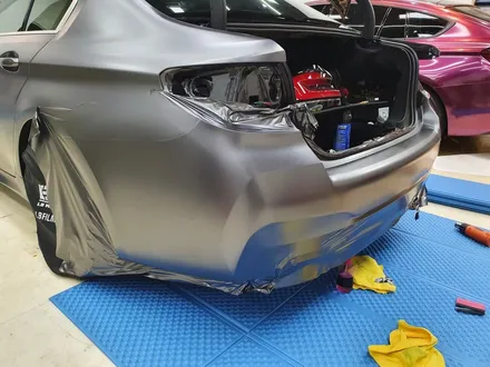 [씨씨씨랩핑] BMW g30 5시리즈 3M2080 사틴다크그레이 뒷범퍼 보험수리.보험랩핑(남양주별내.다산.호평.마석.구리) / 구리시 사노동