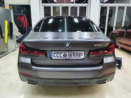[씨씨씨랩핑] BMW g30 5시리즈 3M2080 사틴다크그레이 뒷범퍼 보험수리.보험랩핑(남양주별내.다산.호평.마석.구리) / 구리시 사노동