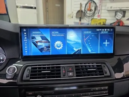 청주BMW520D 안드로이드 올인원14.9인치 장착 M핸들교체시공 \