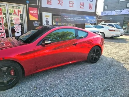 젠쿱이 이렇게 이쁘다고??? 전체랩핑차량에 열차단썬팅 애니가드COCO9 반사썬팅 시공하니깐 완존 다른차가 되버렸네~#청주반사썬팅#제네시스쿠페반사썬팅#제네시스쿠페안드로이드 / 청주, 세종, 천안
