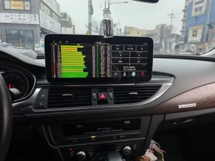 청주아우디A7 타샵에서안드로이드 올인원설치후 순정네비게이션GPS,안드로이드GPS도, 심지어폰GPS까지 안터집니다.아우디GPS수신불량해결 / 청주, 세종, 천안