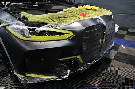 [남양주 구리 하남 PPF] 사고 난 BMW M4, 무광 PPF 앞범퍼 보험처리로 감쪽같이 복원하기 / 남양주시 평내동