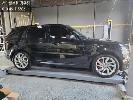 랜드로바 스포츠 21인치 순정휠 블랙유광복원작업 / 광주 광산구